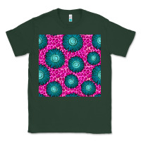 Sports Green floral pink leopard seamless pattern Classic Tee - BundleAndBundleShop