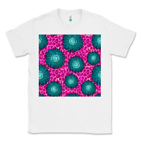 White floral pink leopard seamless pattern Classic Tee - BundleAndBundleShop