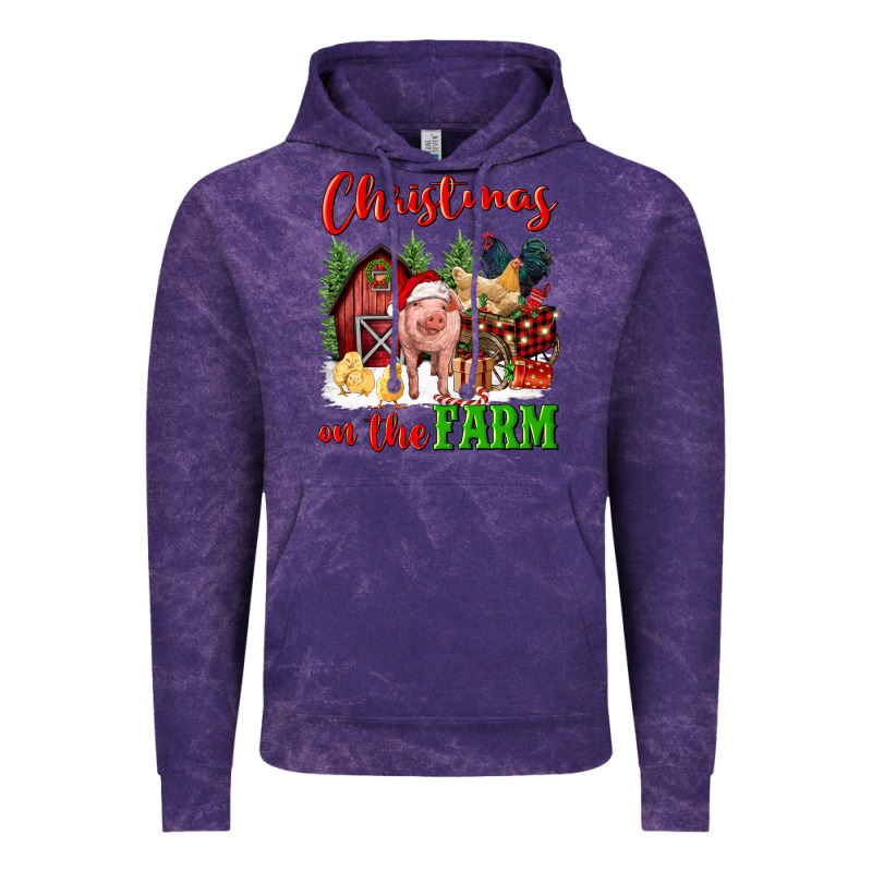 Christmas On The Farm Vintage Hoodie by FaDigitalArtStudio | Teevron