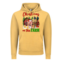 Vintage Mustard christmas on the farm Vintage Hoodie - FaDigitalArtStudio