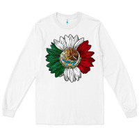 White mexico sunflower Long Sleeve Tee - AdoDesignShop