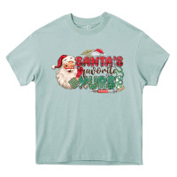 Arona Santa's Favorite Nurse Heavy Core Tee - MaliasSmallBusiness