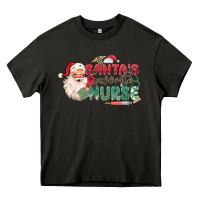 Asphalt Santa's Favorite Nurse Heavy Core Tee - MaliasSmallBusiness