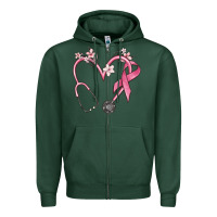 Sports Green stethoscope nurse medical breast cancer awareness Zipper Hoodie - MaliasSmallBusiness