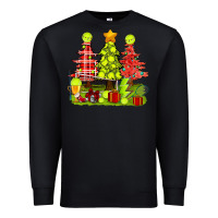 Black Christmas With Tennis Trees Premium Sweatshirt - BundleAndBundleShop