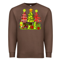 Chestnut Christmas With Tennis Trees Premium Sweatshirt - BundleAndBundleShop