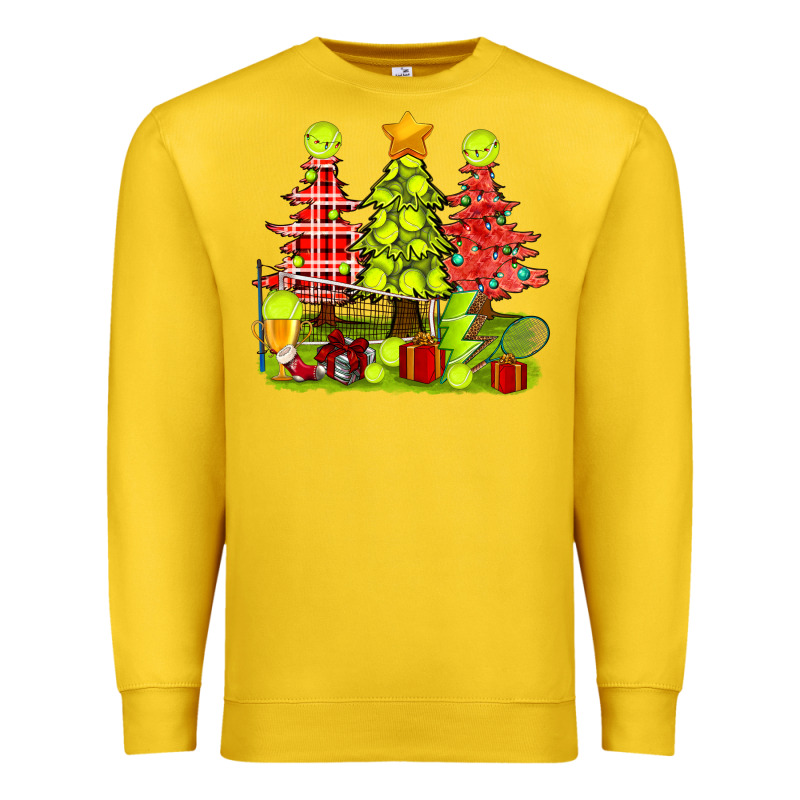 Christmas With Tennis Trees Premium Sweatshirt by BundleAndBundleShop | Teevron