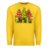 Lemon Christmas With Tennis Trees Premium Sweatshirt - BundleAndBundleShop
