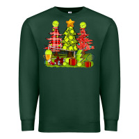 Sports Green Christmas With Tennis Trees Premium Sweatshirt - BundleAndBundleShop