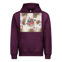 Mauve Wine usa land of the free because of the brave Urban Hoodie - TumblerDesignByShophia
