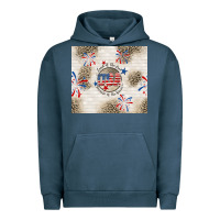 Pigment Midnight Navy usa land of the free because of the brave Urban Hoodie - TumblerDesignByShophia