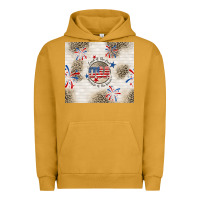 Pigment Peanut Butter usa land of the free because of the brave Urban Hoodie - TumblerDesignByShophia