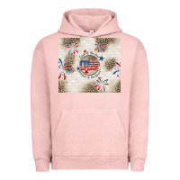 Pigment Salmon usa land of the free because of the brave Urban Hoodie - TumblerDesignByShophia