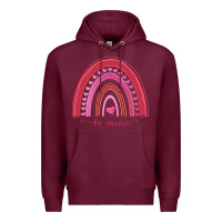 Burgundy Valentines Day Rainbow Premium Hoodie - Bettercallsaul
