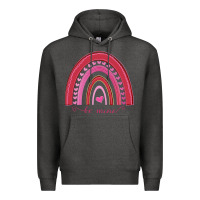 Charcoal Heather Valentines Day Rainbow Premium Hoodie - Bettercallsaul