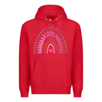 Red Valentines Day Rainbow Premium Hoodie - Bettercallsaul