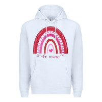 White Valentines Day Rainbow Premium Hoodie - Bettercallsaul