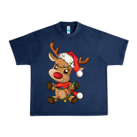 Navy baby christmas reindeer Urban Heavy Tee - AdoDesignShop