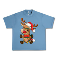 Pebble Blue baby christmas reindeer Urban Heavy Tee - AdoDesignShop