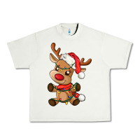 Baby Christmas Reindeer Urban Heavy Tee | Teevron