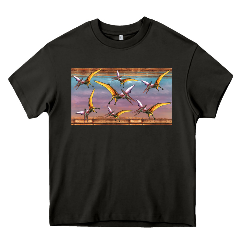 Dinosaur Pterodactyl Sippy Cup Heavy Core Tee by Artiststas | Teevron