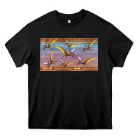 Black dinosaur pterodactyl sippy cup Heavy Core Tee - Artiststas