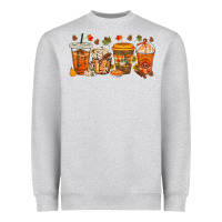 Heather Grey western thanksgiving coffee cups bbs Heavyweight Sweatshirt - BundleAndBundleShop