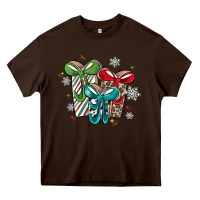 Chocolate Brown christmas gifts Heavy Core Tee - MaliasSmallBusiness