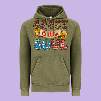 Sassy Little Soul Vintage Hoodie Designed By Hra Design Shop