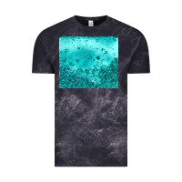 Cloud Black turquoise glitter Vintage Tee - JahusDesignShop