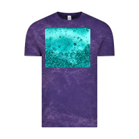 Cloud Purple turquoise glitter Vintage Tee - JahusDesignShop