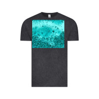 Vintage Black turquoise glitter Vintage Tee - JahusDesignShop
