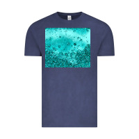 Vintage Denim turquoise glitter Vintage Tee - JahusDesignShop