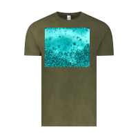 Vintage Olive turquoise glitter Vintage Tee - JahusDesignShop