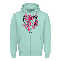 Pink Vibes Zipper Hoodie | Teevron