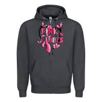 Smoke pink vibes Zipper Hoodie - MaliasSmallBusiness