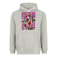 Moon Dust breast cancer american football ribbon love cure fight bbs Heavyweight Hoodie - BundleAndBundleShop