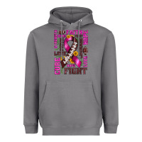 Storm breast cancer american football ribbon love cure fight bbs Heavyweight Hoodie - BundleAndBundleShop