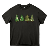 Asphalt christmas trees Heavy Core Tee - MaliasSmallBusiness