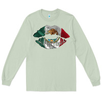 Matcha mexico lips Long Sleeve Tee - AdoDesignShop
