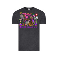 Vintage Black mardi gras  lvn licensed vocational nurse Vintage Tee - AdoDesignShop