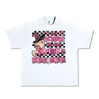 White in october we wear pink for breast cancer Urban Heavy Tee - AdoDesignShop
