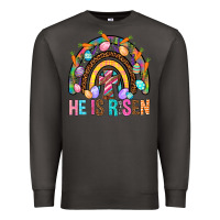 Smoke He Is Risen Rainbow Premium Sweatshirt - BundleAndBundleShop