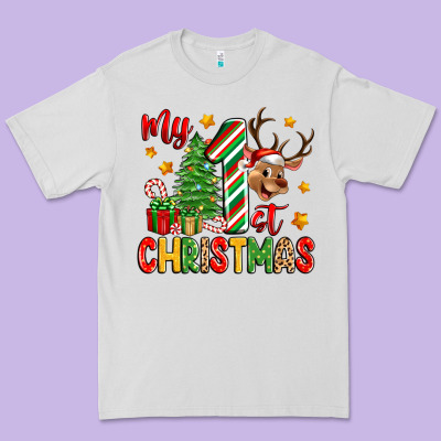 My First Christmas Premium Tee Designed By Zillion Design Studio