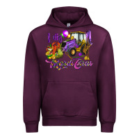 Mauve Wine I dig Mardi Gras Urban Hoodie - HowdyJamesFarm