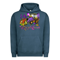 Pigment Midnight Navy I dig Mardi Gras Urban Hoodie - HowdyJamesFarm