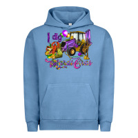 Pigment Pebble Blue I dig Mardi Gras Urban Hoodie - HowdyJamesFarm
