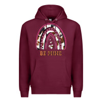 Burgundy Valentines Day Rainbow, Valentines Day Rainbow Cowhide, Premium Hoodie - Bettercallsaul