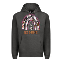 Charcoal Heather Valentines Day Rainbow, Valentines Day Rainbow Cowhide, Premium Hoodie - Bettercallsaul