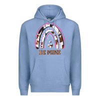 Colony Blue Valentines Day Rainbow, Valentines Day Rainbow Cowhide, Premium Hoodie - Bettercallsaul